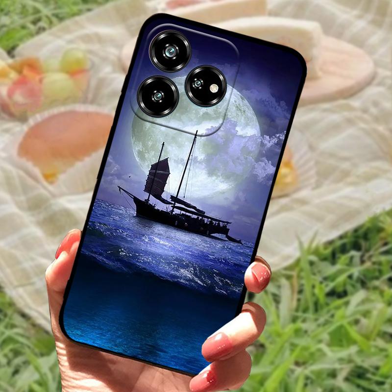 For ZTE Blade V60 Coque Case Nubia V60 Phone Protective Soft Silicone Funda Cover For ZTE Axon 60 4G Z2356 Bumper Fashion Floral