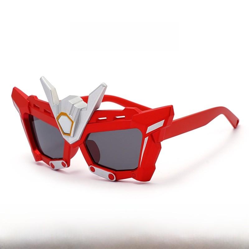 Childrens Cartoon Mecha Warrior Sunglasses With Polarized Uv400 Protection For Outdoor Play And Fashion