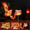 Handmade Handheld Dragon Lantern Traditional LED Lantern Toys  Festival Party Supplies