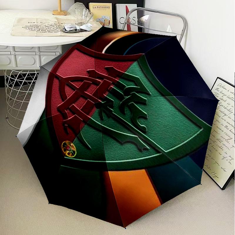 1PC Champions Celebration Printed Umbrella Folding umbrella, automatic umbrella 8-Frame for Travel, camping Fan gifts Christmas Gifts