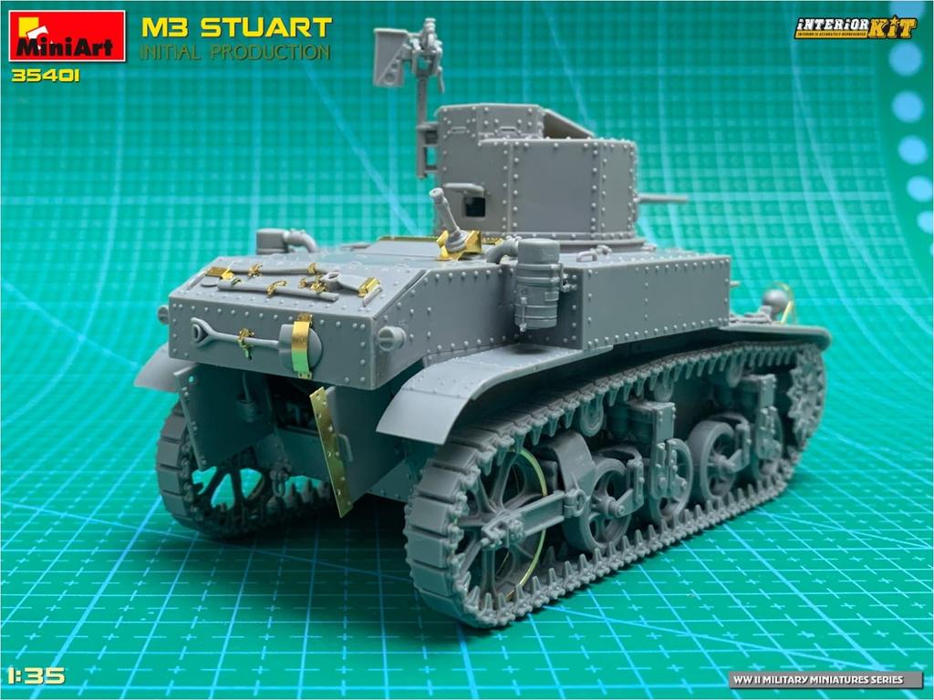 MiniArt Scale American M3 Stuart Initial Production Interior Kit Plastic Model Assembly Kit MA35401 1/35