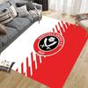 Sheffield United Flannel Pattern Square Carpet,Area Rug,Carpet Rug for Living Room Bedroom Sofa Playroom Decor,Non-slip Floor Mat