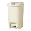 Trash Can with Lid Plastic Pedal Step Garbage Container Bin for Bathroom Office Bedroom Kitchen