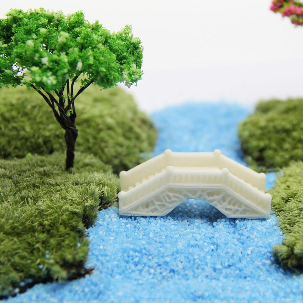 Palace Style Resin Arch Bridge Ornament - Retro Zakka Micro Landscape Decor