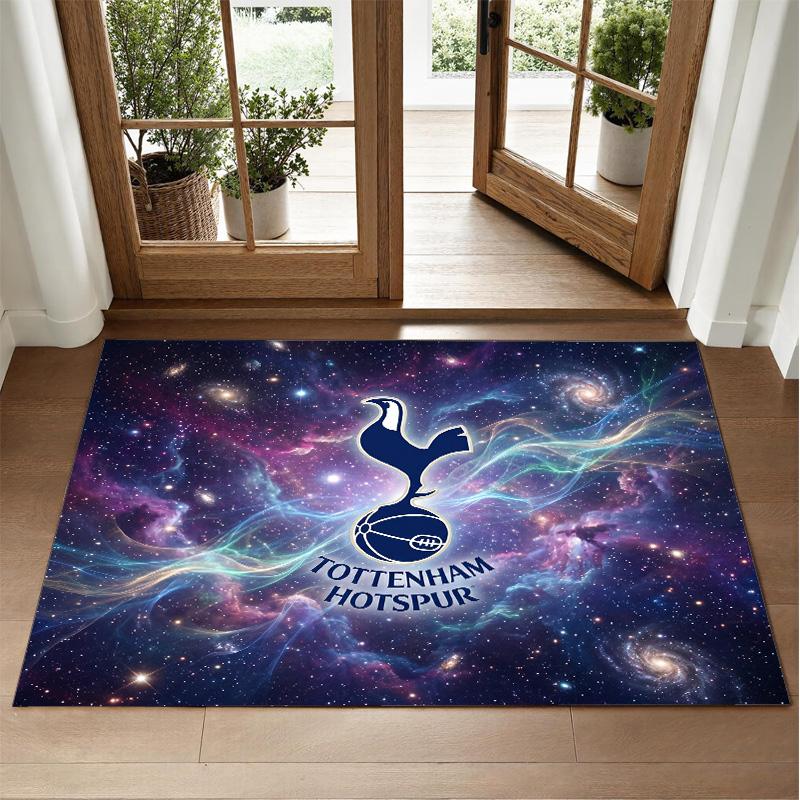 Ковер с дизайном Tottenham Hotspur из хрустального бархата Мягкий декоративный коврик для спальни и прихожей
