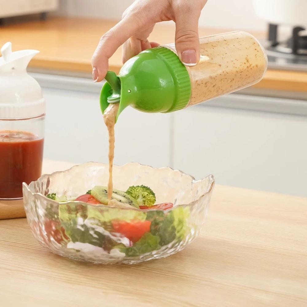 200ml Salad Dressing Jar with Lid Kitchen Supplies Gifts Kitchen Dressing Container