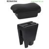 Storage Box with USB LED For Peugeot 107 Citroen C1 Toyota Aygo BJ BYD F0 Car Armrest Box Leather Arm Rest Center Console