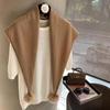 Triangular shawl outer women's new triangular large solid color scarf young fashion high sense versatile