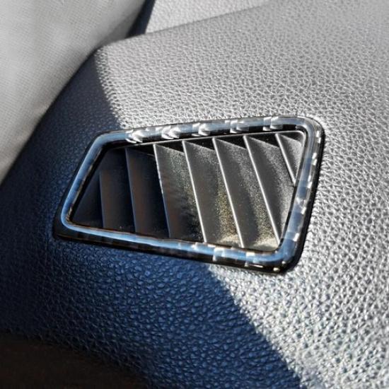 1 Pair Carbon Fiber Car Inner Front Side AC Vent Frame Cover For BMW 3 E90 05-12