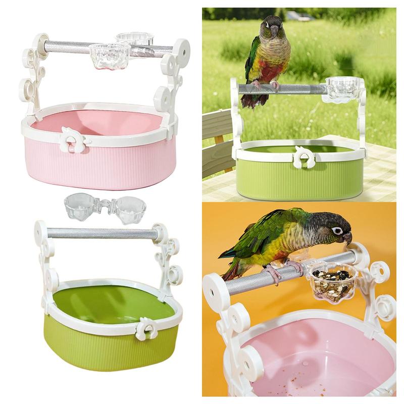 Bird Perch Stand Training Activity Toy Removable Parrots Exercise for Small Medium Parrot Cockatiels Budgie Conures Lovebirds