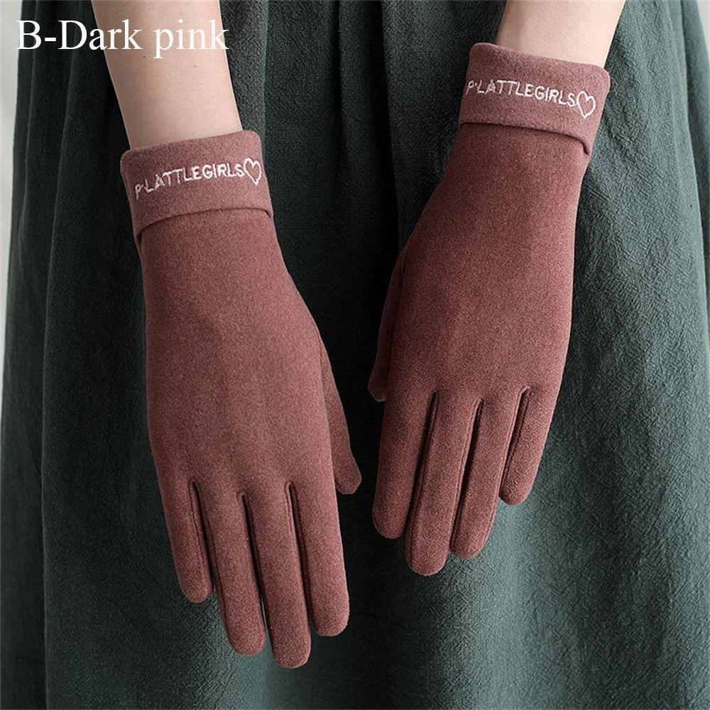Touch Screen Warm Gloves Thickened Cycling Driving Gloves Daily Mittens  Men Women