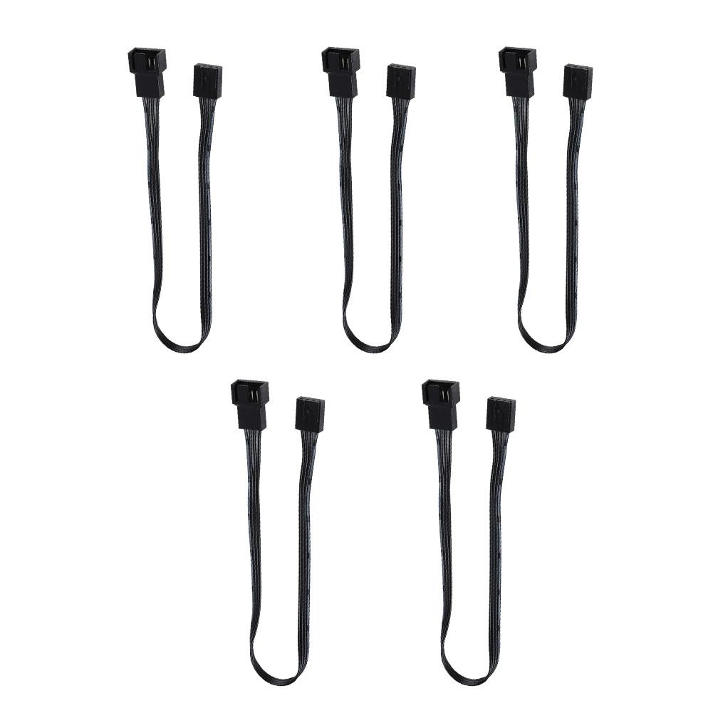5PCS 4PIN удлинительный кабель питания вентилятора, ШИМ-разъем для корпуса вентилятора удлинительный кабель питания для компьютера