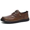 Новая мужская повседневная обувь Ручная работа Кожаные лоферы Удобная мужская обувь Кожаные плоские мокасины Мужские кроссовки
