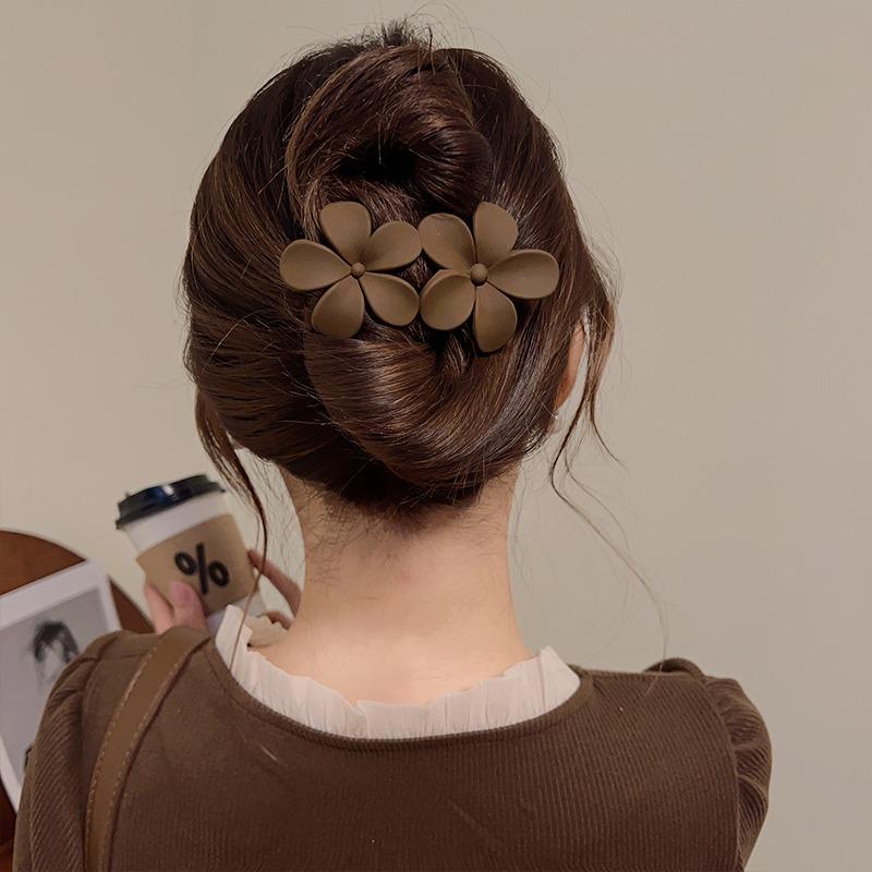 Personality Double Flower Trendy Hair Clips Temperament Girls Hairpins New Hair Accessories 2024