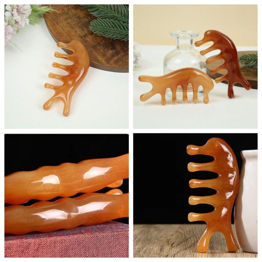 Массажная расческа Гуаша с пятью зубцами Маленький дельфин Массажная расческа для тела Momen And Man