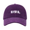 BIRL Embroidered Corduroy Ball Cap PURPLE