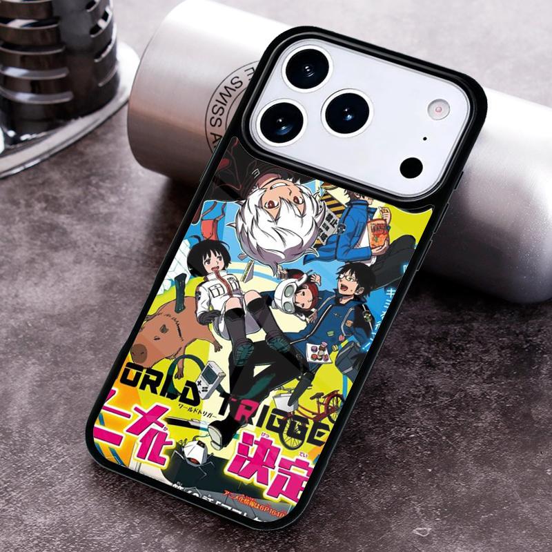 Чехол для телефона World Trigger для iPhone 17,16e,15,14,13,12,11, Mini, Pro, MAX, мягкий силиконовый чехол