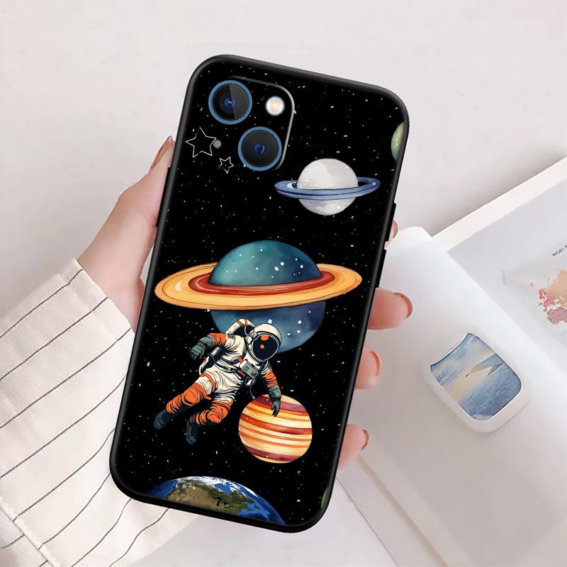 BH42 Space Moon Astronaut New High-End Shell Phone Case for Redmi Note 13 14 Pro+ Plus A3 A3X 13X 13C 13R 14S 14C 14R