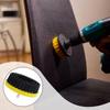Rotary Carpet Cleaning Brush Attachment 11cm Nylon Bristles for Stain Removal Easily Install Replace