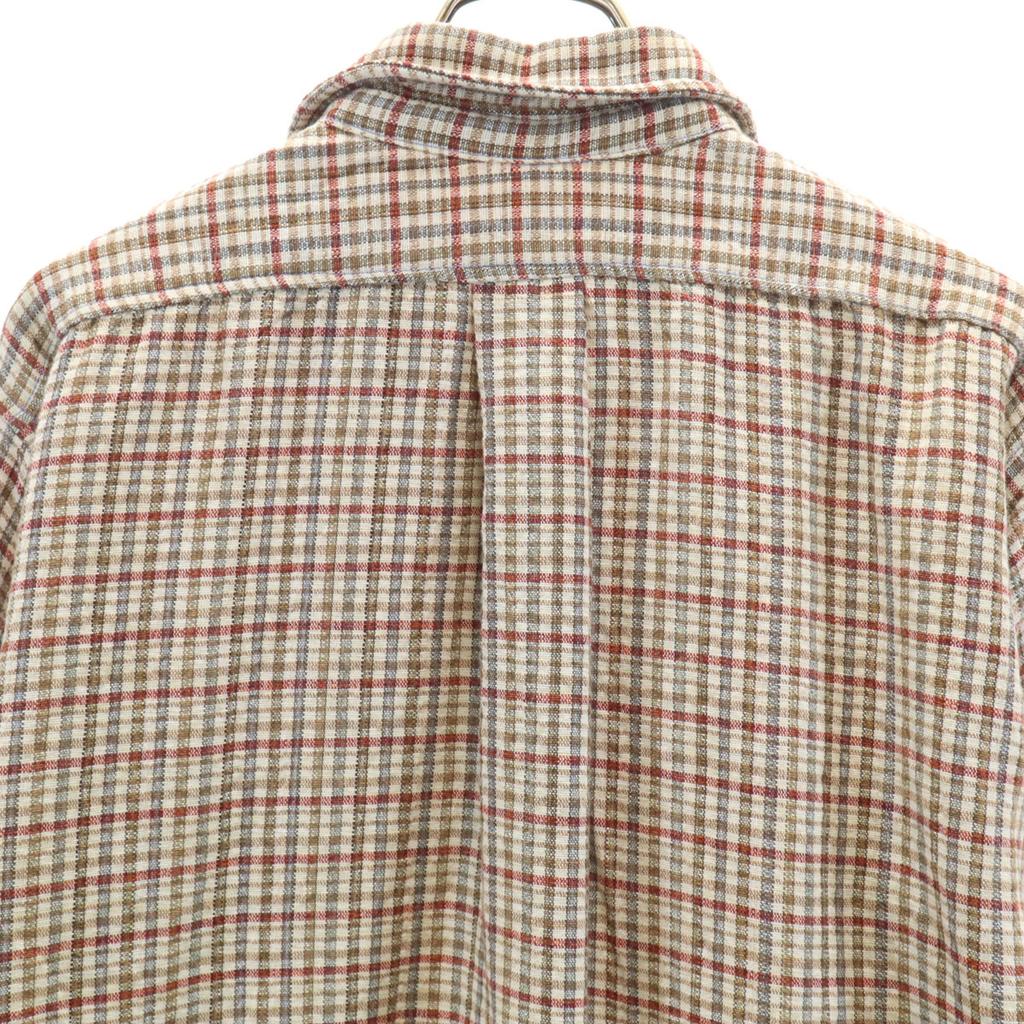 Vintage 40-е 50-е годы винтажная рубашка с ластовицей, евро, клетчатый узор, длинный рукав, на половину пуговиц, мужская, б/у