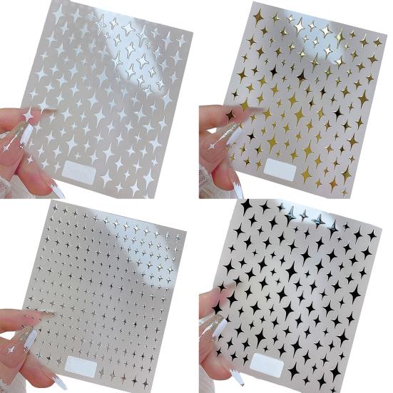 Самоклеящиеся наклейки для ногтей Shining Star для девочек - Легкое DIY украшение