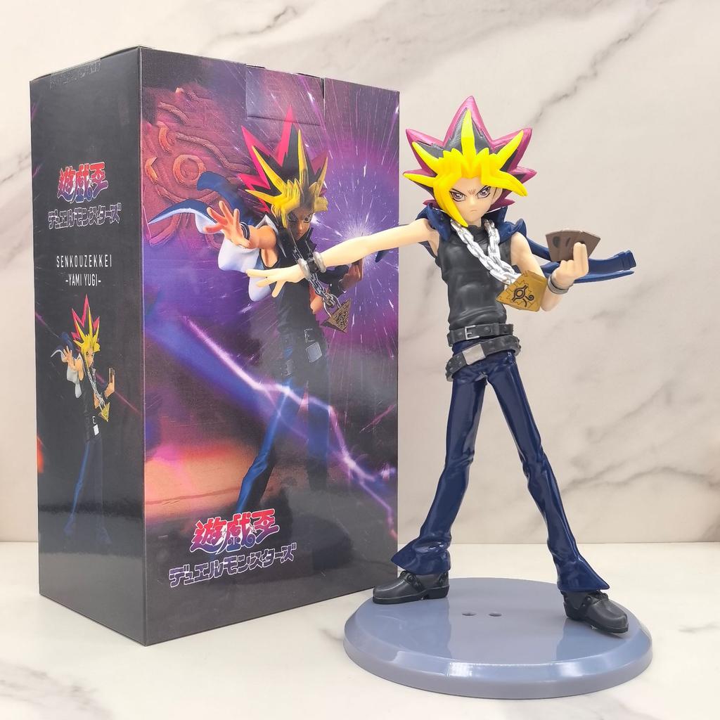 20 см BANDAI Аниме Игра Yu-Gi-Oh! Yu-Gi-Oh! Атем Фигурка Боевая Серия Света Девушка-Маг Тьмы Модель Игрушка Кукла Фигурка Действия