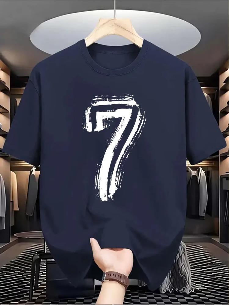 Summer Unisexs 100 Cotton Casual Loose Digital 7Pattern Printed Comfortable Sports Round Neck Short Sleeve Tshirt Top