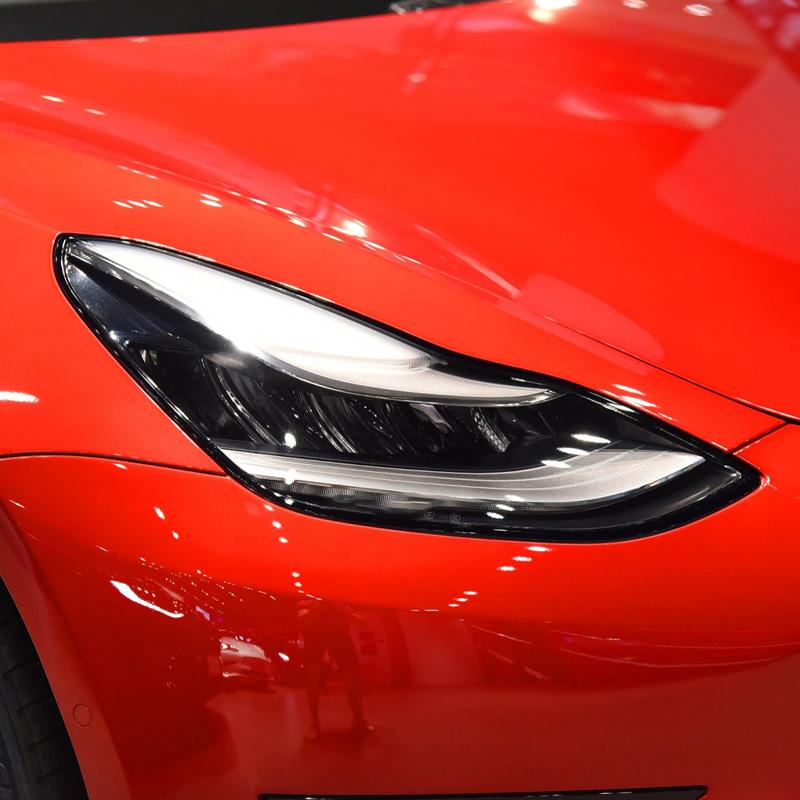 AABLT1 Для Tesla Model 3 Y 2017-2023 ТПУ Черненые Защитная пленка для фар, задних фонарей, противотуманных фар Модификация Черные пленки, меняющие цвет
