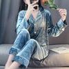 Комплект из бархатных пижам и брюк на осень и зиму, новый женский комплект из жаккардовой домашней одежды, свободная повседневная бархатная домашняя одежда