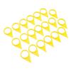 20 ШТ. Свободные индикаторы гаек колесных дисков Высококонтрастные желтые 33 мм Визуальные стрелки-предупреждения для гаек колесных дисков грузовиков