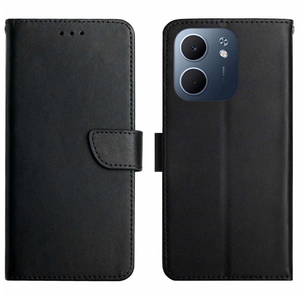 For Oppo A5x 5G/4G Case Genuine Cow Leather Phone Cover Nappa Texture