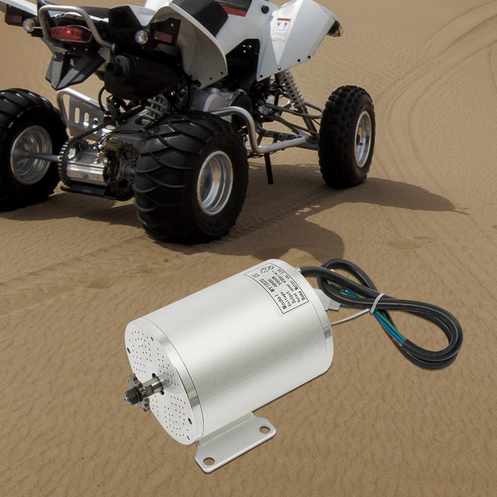 Высокопроизводительный комплект бесщеточного редукторного двигателя 48 В 2000 Вт, 4300 об/мин с двигателем, контроллером и приводной цепью, для электрического скутера, велосипеда