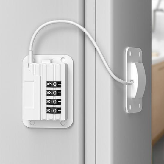 Замок двери морозильной камеры холодильника с регулируемой паролем конструкцией, установка без инструментов, простая установка, замок двери холодильника с защитой от детей