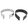 3.9in Motorcycle Exhaust Pipe Clamp Fixed Ring Stainless Steel Clip with Rubber Strip Universal