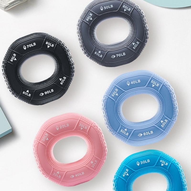 Силиконовый тренажер для силы хвата, кистевой эспандер, кольца для хвата, тренажер для предплечья, мяч, эспандер для тренировки силы пальцев