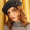 DAMAGE MNEMONIC 100% Wool Charcoal Beret