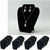 4 Pieces Black Necklace Display Stand, Jewelry Display for Sales , Necklace Easel Holder, Foldable Jewelry Packaging