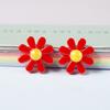 High Quality Fresh Small Flower Without Holes Simple Rounded Corner Patch 10pcs Hair Accessories Bright Face Loose Beads Five Petal Flower