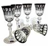 Exclusive black liqueur glasses 60 6 pieces
