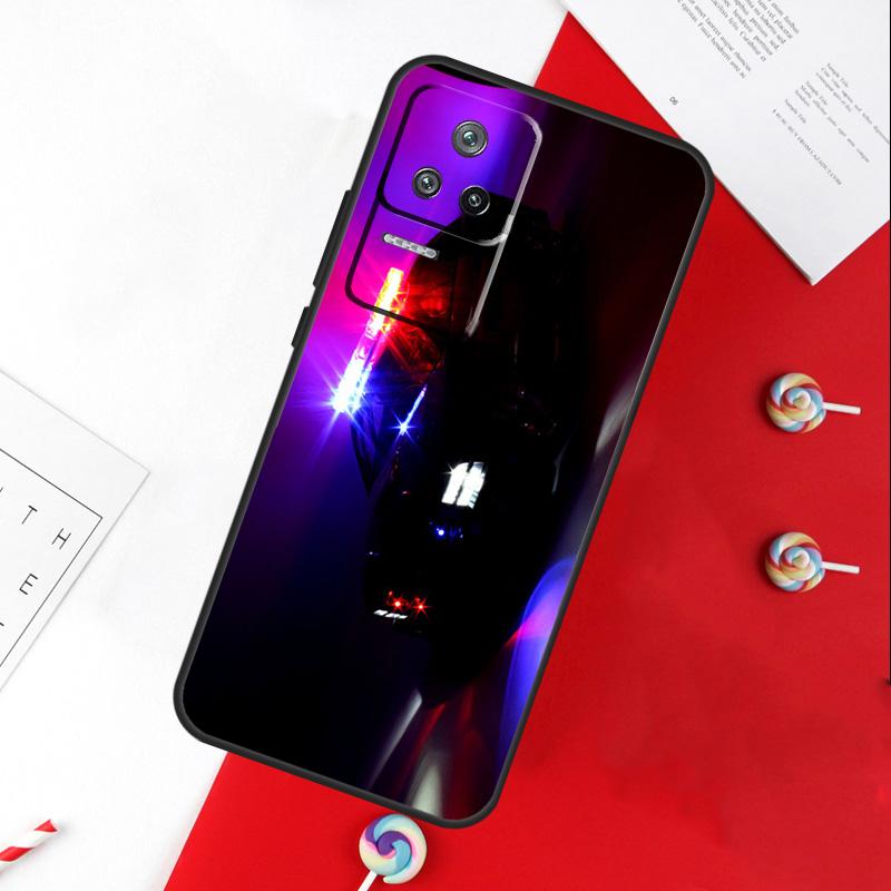 Чехол Police Cars Light At Night для Xiaomi 11T 12T 13T 14T Pro 13 14 15 Ultra POCO X7 Pro X3 X5 X6 F5 F6 M6 Pro