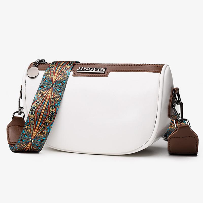 Yogodlns Модные маленькие сумки-седла из искусственной кожи для женщин, винтажная дизайнерская однотонная сумка через плечо через плечо