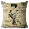 European Vintage Gothic Style Cushion Cover Flowers Print Throw Pillows Cases