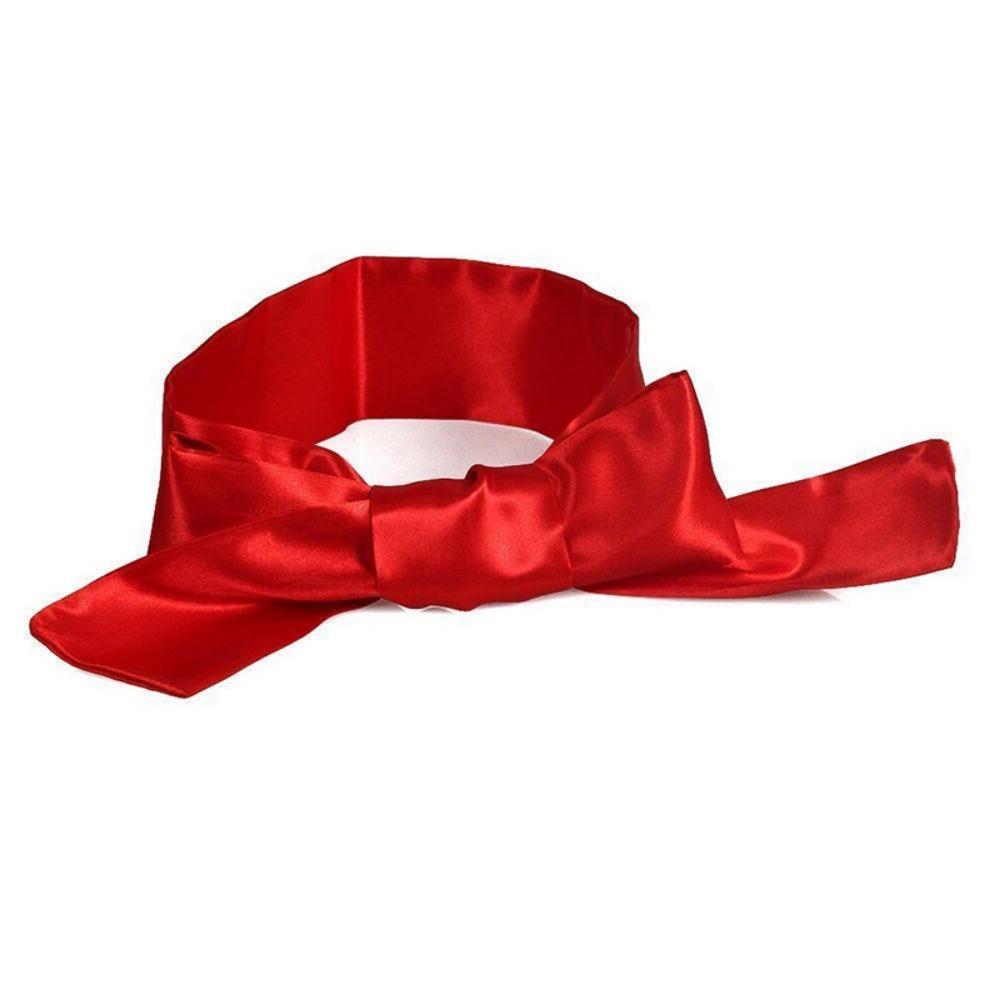 SM Silk Sex Game Supplies Ribbon Bundled Satin Eye Mask Tie Hand Flirting Blindfolded Silky Accessories
