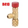 Air Conditioning Repair and Fluoride R22 R410 AC Valve Filler Joint Safety Adapter 1/4 " Air Conditioning Refrigerant Valve 1pc