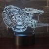 3d Illusion Star Wars Night Light Decor Lamp With Smart Touch The Perfect Home Decoration