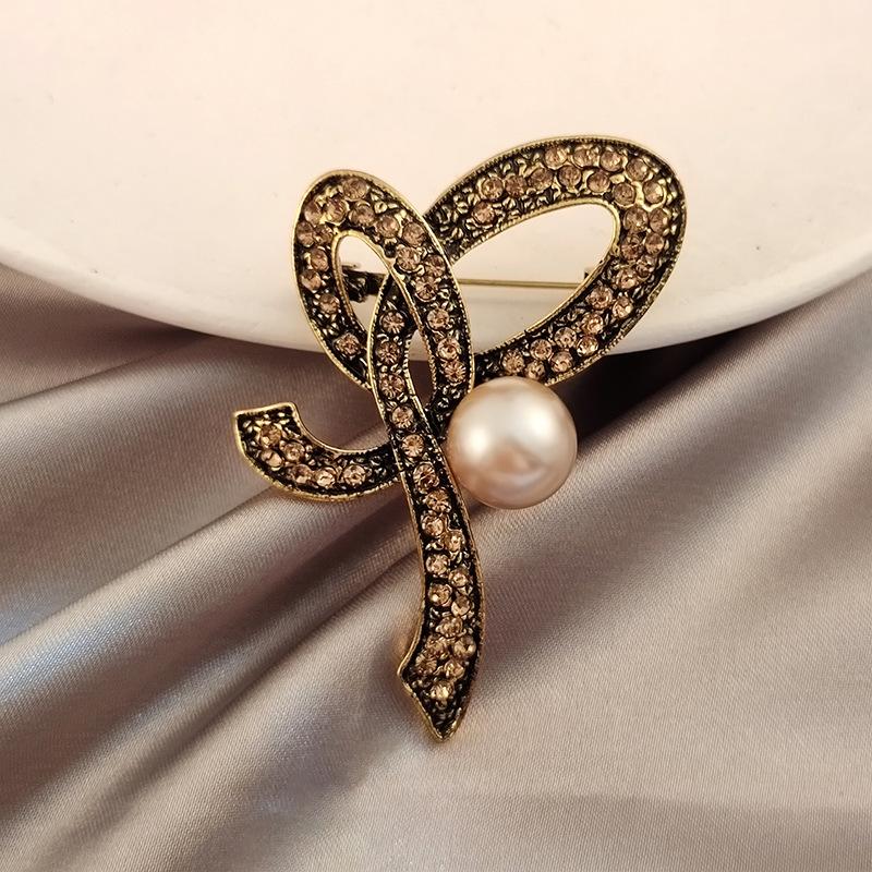 Модная ретро-брошь, женские аксессуары, жемчужная брошь для свитера, индивидуальная пуговица, атмосферная булавка