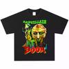 2026 Футболка MF Doom Хип-хоп Рэп Маска Ретро Американский Уличный Тяжелый Хлопок Короткий Рукав Винтажный Модный Удобный