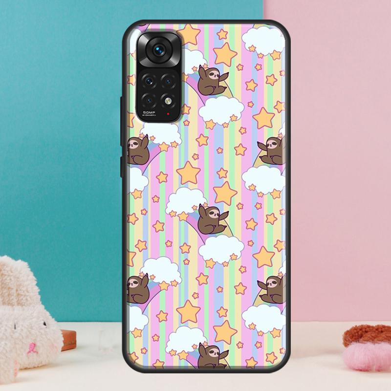 Baby Sloth Case For Xiaomi Redmi Note 14 13 12 Pro 11 9 10 9S 10S 11S 12S Redmi 14C 13C 10C 12C Cover