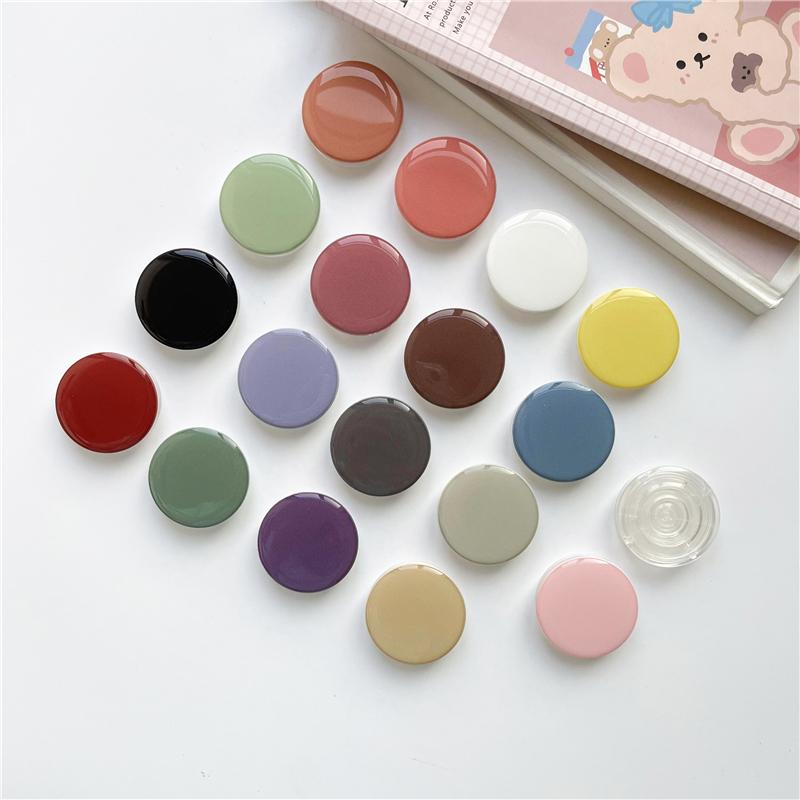 Однотонный роскошный глянцевый держатель для мобильного телефона для iPhone 12 13 14 Xiaomi Huawei Phones Bracket Pop-Up Phone Holder