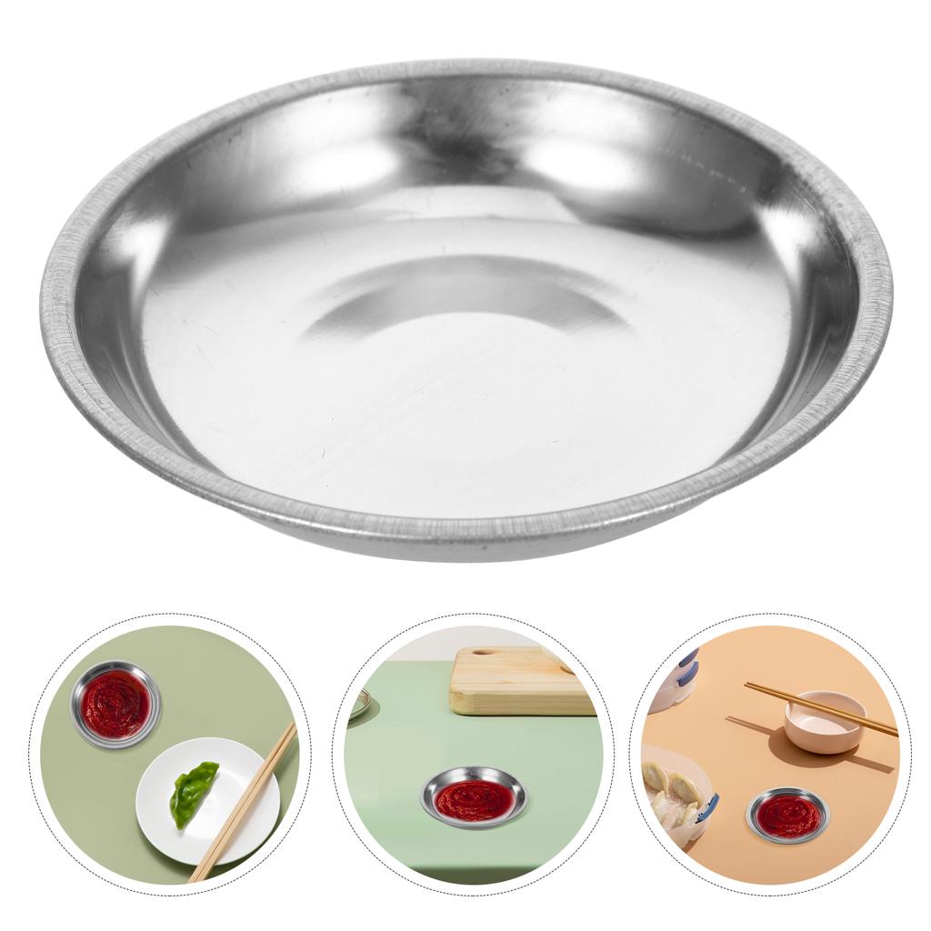12 Pcs Stainless Steel Plate Prep Bowls for Cooking Food Dipping Small Metal Sauce Cups Kitchen Mixing